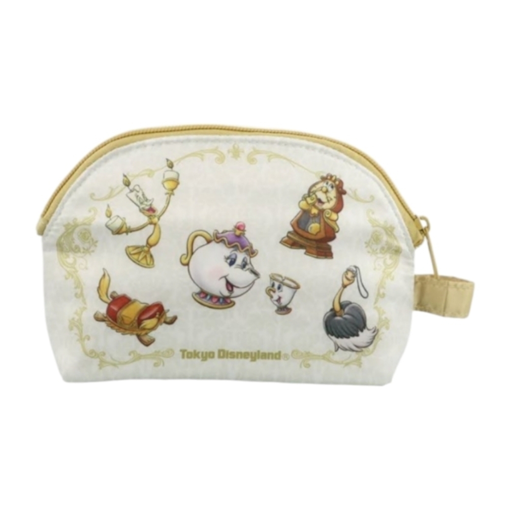Tokyo Disney Enchanted Tale Beauty and the Beast cosmetic bag pouch - Picture 2 of 11